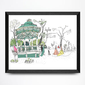 Public Gardens 11x8.5 Print By Emma FitzGerald Art & Design