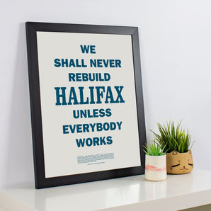 Rebuild Halifax 16x20 Poster By Inkwell Originals