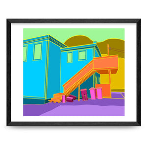 Recycling Bins IV - 11x14 Print By Brian Hotson