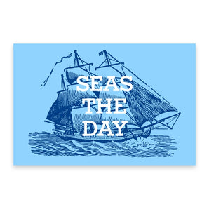 Seas The Day Postcard By Inkwell Originals