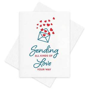 Sending All Kinds Of Love Card 5 Pack By Inkwell Originals