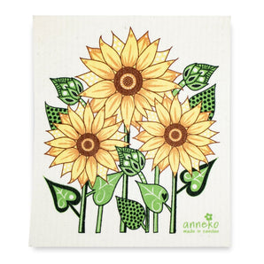 Sunflower Swedish Dish Cloth By Square Love