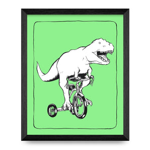 T-Rex Trike 8x10 Print By Tyrannosaurus Press