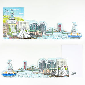 Tri-Fold Halifax Harbour Card By Bard