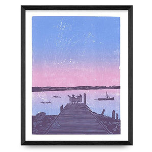 Wharf Sunset 11x14 Print By Deep Hollow