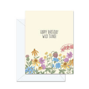 Wild Thing Birthday Card By Jaybee Design