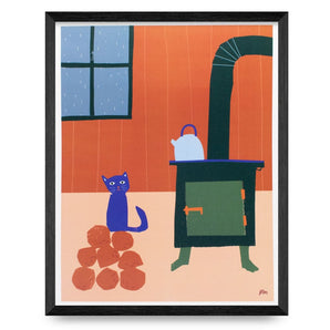 Woodstove 11x14 Print By Kautzi